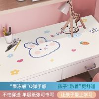 笑颜如虹-1-白 40*60cm-课桌专用 书桌垫防水学生学习作业写字台垫课桌面防油硅胶桌布ins儿童卧室