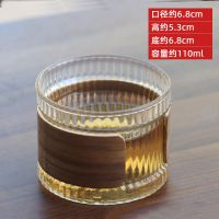 纤条杯110ml 畅壹堂 耐热玻璃防烫品茗闻香主人杯锤纹主人小杯茶碗功夫茶配件