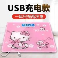 可爱猫充电款 体重秤家用精准测脂肪电子秤成人体脂称电池充电款耐用减肥称重器