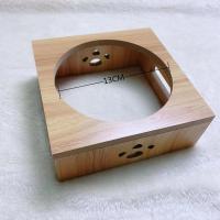 方块单碗架(只含碗架) 宠物碗狗碗猫碗防打翻护颈猫盆木碗架猫粮盆猫咪双碗猫食碗陶瓷碗