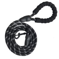 S码(推荐5-12斤) 黑色:1.5米反光绳 加长狗链子牵引绳大中小型犬遛狗绳金毛泰迪狗狗项圈猫绳子牵引绳