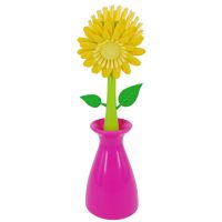 老款瓶刷黄色刷粉色瓶 维宜卡太阳花锅刷家务清洁刷子 可悬挂厨房碗碟刷长柄刷洗涤套组