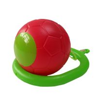 红色塑料圈跳跳球1个 闪光跳跳球儿童玩具幼儿园旋转跳跃跳跳球大人用健身甩脚球溜溜球