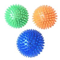 小号[6.5CM] 蓝色单个 狗狗玩具带刺弹球解闷磨牙耐咬狗玩具泰迪金毛大型犬发声宠物玩具