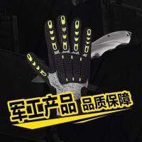 特种防护手套一双(颜色随机) 女士款(袖口粘贴款和松紧款随机发) 特种防护手套防砸防切割防撞击防震骑行机械船舶重工专用劳