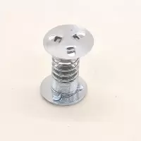 银色平头 带背胶 1个 弹簧底座超轻粘土彩泥软陶摇头儿童手工DIY摇摇头粘土摆件配件