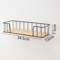 黑色置物架小 北欧免打孔墙上卫生间置物架卧室客厅宿舍收纳壁挂钩墙面装饰架