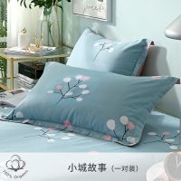小城故事-一对装 忱头外套超大枕套特大号加大单人枕套枕头套学生棉单人枕