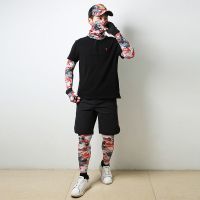 红玫瑰 腿套 特户外垂钓冰丝防晒装备四件套男女夏季遮阳帽冰丝袖套面巾手套