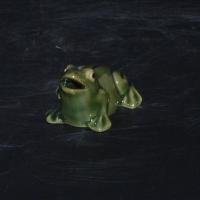 3寸 石湾公仔 青蛙摆件家居饰品创意组合套装陶瓷仿真假山流水摆饰品