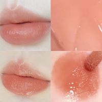 S03#尾火虎 蜜桃奶茶色 缔葭DIJIA透明探星唇蜜镜面玻璃素颜唇釉唇彩女哑光不成膜