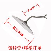 镀锌管30cm+烤漆灯罩30cm 不带灯泡 马路弯灯户外不锈钢灯工矿灯防水灯罩门头室外庭院照明路灯墙壁灯