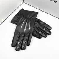 X00薄款 冬季保暖手套男加绒加厚皮手套防水抗寒防滑触屏骑行滑雪棉手套女