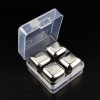 四粒装(有盒) 灵敏不锈钢冰粒冰块304不锈钢速冻冰粒降温速冻冰块金属冰块套装