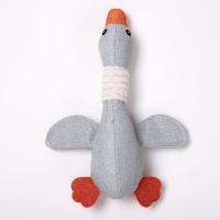 灰色大雁/弋 狗狗发声玩具仿真大雁啃咬发泄玩具猫狗耐咬磨牙发声解闷玩具大雁