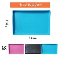 优质44X29cm 黑色 狗笼子托盘宠物厕所接尿盘塑料拖盘猫狗笼兔笼鸡鸭笼加厚粪盘底盘