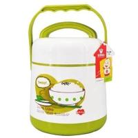 学生款绿色900ML(2626) 不锈钢内胆保温桶保温瓶保温杯大容量双层饭桶保温饭盒学生女提锅