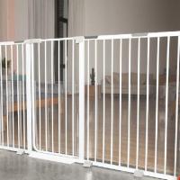 高度100cm网格[不包括门栏] 长度50cm 宠物栏杆隔离门防挡猫狗狗围栏栅栏家用室内护栏狗笼子大中小型犬