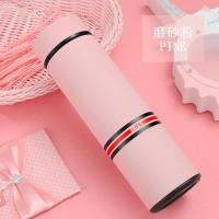 LIFE 磨砂粉 480ML 304不锈钢保温杯大容量水杯保温茶杯男女杯子女学生韩版可爱简约