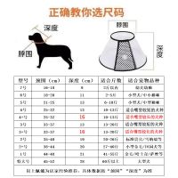 透明色(体重仅供参考 颈围为准)_随机发个坏的 7号适合3个月内小猫 伊丽莎白圈 狗猫脖套宠物狗狗头套绝育防舔防抓咬耻辱