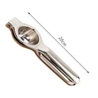 不锈钢款榨汁器 手动榨汁器夹柠檬片压汁不锈钢神器橙子家用挤汁厨房水果迷你工具