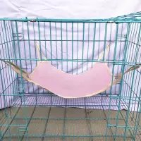 粉红 S码35*35cm(推荐小宠使用) 猫吊床挂窝龙猫睡觉吊篮秋千夏季宠物透气网布猫咪吊床笼子用挂床
