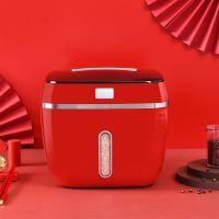 中国红[20斤装-送量杯] 厨房家用米桶防虫防潮密封加厚装大米缸储存罐面粉杂粮收纳米箱盒