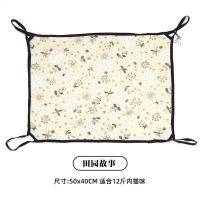 单层亚麻棉田园故事 加绒猫吊床挂窝挂式挂床秋千秋冬双层保暖猫笼悬挂景观猫咪仓鼠