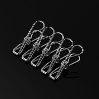 苏辉5个装线夹5cm 大夹子不锈钢晾被子小号凉衣服夹子晾衣夹晒衣防风夹子衣架晒被子