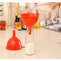 一套3个装 颜色随机 家用塑料漏斗 特号米漏 水漏 加油注水漏斗 油漏 工业号漏斗