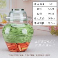 装水容量5斤 泡菜坛子玻璃家用腌菜缸四川泡酸菜的罐子咸菜密封加厚无铅泡菜坛