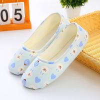 蓝色爱心兔(夏款) 36-37码 坐月子鞋产妇产后用品9春秋冬10防滑软底包跟女11月份孕妇棉拖鞋
