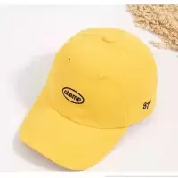 黄色成人款 男帽子休闲帅气帽子遮阳帽女夏季帽子亲子鸭舌帽女男童款帽子男