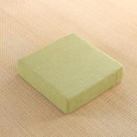 绿色 长40宽40高6厘米(硬质) 方形蒲团坐垫加厚榻榻米日式茶几客厅地毯卧室冬季增高坐垫可拆洗