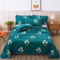 雏菊满园 200*230cm[花边工艺] 水晶绒床单床盖毯床垫炕单榻榻米床罩加棉双面宿舍单人防滑床单