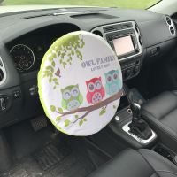 三只猫头鹰 汽车用品通用方向盘罩遮阳防晒罩保护罩汽车内饰防尘烫隔热套