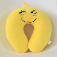 坏笑不可拆洗U枕[清凉款] 35*60厘米加大款[] 可爱靠垫办公室抱枕卡通腰枕腰垫椅子护腰靠枕靠背床头靠垫加大号