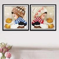 男孩 满钻[30X30厘米] 钻石画满钻卡通儿童可爱男孩女孩贴钻十字绣卧室5D粘贴画情侣点钻