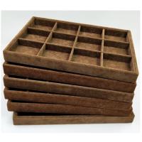 平盘 高档绒布咖啡珠宝饰品展示托盘首饰收纳盒展示盘饰品项链戒指展示