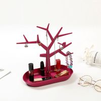 小鸟红色_随机发个坏的 创意饰品架耳环耳钉收纳盒首饰展示架项链手链挂架首饰挂架