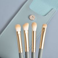 4支套刷[天空蓝] 花样蓝桥眼部刷4支装眼影刷晕染细节刷巨软学生初学者化妆刷套装