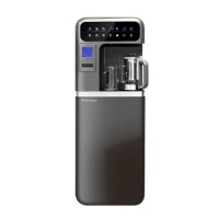 荣事达制冰茶吧机2025新款家用制冷制热饮水机1.2L钛壶高端养生茶吧柜一体机底部上水 灰色 制冷制热型 CY750制冰