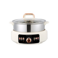 (5L+分体式+304不锈钢无涂层内胆)荣事达电火锅家用电煮锅多功能可拆洗大容量不粘电锅DHG50Z8J