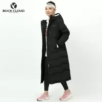 岩云/RockCloud 女子 户外休闲550蓬灰鸭绒保暖长款羽绒服YF170015