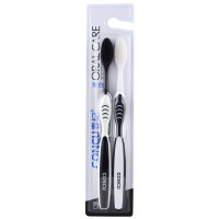 concu/春纪CJ137黑白两支装软毛牙刷颜色随机单套