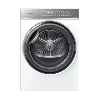 [卡萨帝揽光]10kg白色超薄3D透视除菌干衣机滚筒热泵烘干机ECGS10FW2EU1