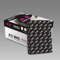 宣皇 黑色湘嘉加厚a3打印纸80g复印纸500张/包办公专用纸学生用纸a3打印白纸 黑色湘嘉加厚A3 80G 4包/箱