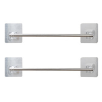 毛巾架子卫生间收纳架浴室置物架免打孔挂钩厕所洗手间挂架毛巾杆