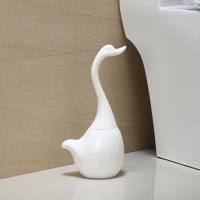 陶瓷创意马桶刷实用无死角天鹅马桶刷卫生间清洁套装