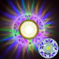 led筒灯6/7.5/8公分开孔客厅走廊彩色石膏天花背景墙灯嵌入式射灯